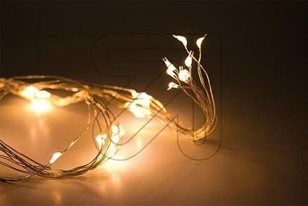 EGB Cascade ijzerdraad LED kerstverlichting 8 x 66cm op batterijen