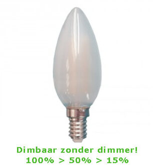 EGB LED E14-C35-Filament Kaars - 4W - 2700K - 450Lm - 3-Stap-Dimbaar