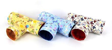 Egel Cavia Tunnel Speelgoed Hamster Tunnel Bed Fret Speelgoed Dier Totoro Hamster Drie Kanalen Bed Hamster Kooi Spider Speelgoed Three Channels