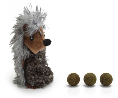 Egel Kattenspeelgoed - 9,5 cm - Incl. Catnipballen