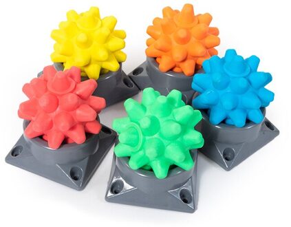 Egel Massage Ballen Spier Ontspanning Met Trigger Punt Massage Draagbare Met Base Acupunt Fascia Bal Verlichten Lichaam Vermoeidheid oranje