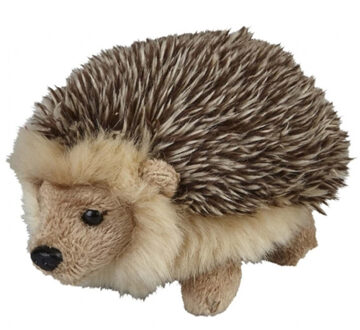 Egel pluche dieren knuffel - bruin - 15 cm - bosdieren knuffels Multi