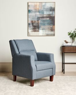 EGERSUND - TV-fauteuil-Blauw-Polyester