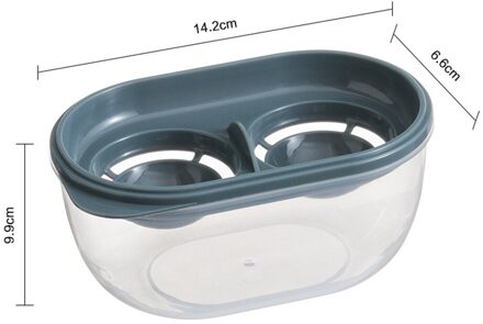 Egg White Yolk Separator Met Opbergdoos Keuken Gefilterd Ei Koken Gadget Keuken Gadget Koken Bakken Tool Blauw