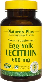 Egg Yolk Lecithin, 600 mg (90 Veggie Caps) - Nature's Plus