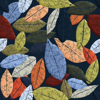 egl202-blaadjes Veelkleurig - XL