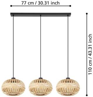 Eglo AMSFIELD 1 hanglamp - E27 - Zwart