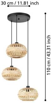 Eglo AMSFIELD 1 hanglamp - E27 - Zwart