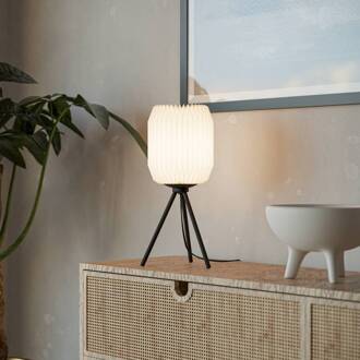 Eglo Belgrave tafellamp, hoogte 44 cm, zwart/wit, metaal/papier zwart, wit