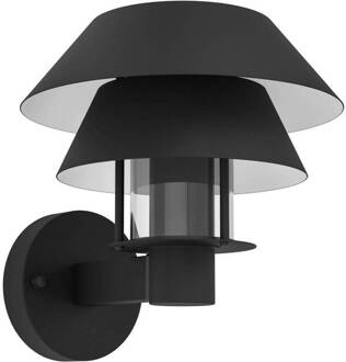 EGLO Chiappera Wandlamp Buiten - E27 - 22,5 cm - Zwart/Wit Wit, Zwart