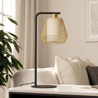 Eglo Ciudadela tafellamp, zwart/messing