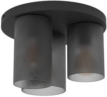 Eglo Colomera plafondlamp, zwart/grijs, 3-lamps. alu / grijs / zink