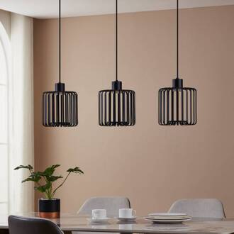 Eglo connect LED hanglamp Ginestrone-Z, 3-lamps, zwart