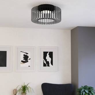 Eglo connect LED plafondlamp Ginestrone-Z, zwart, aluminium