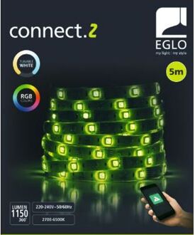 EGLO connect.z  Smart LED Strip - 500 cm - Wit - RGB - Dimbaar