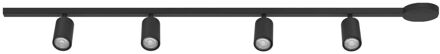 Eglo Easy Track Starterset Zwart 4x Spot Tube Gu10 2m