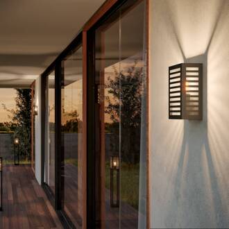 Eglo EGLO Alamonte 3 Wandlamp Buiten - E27 - 26 cm - Zwart