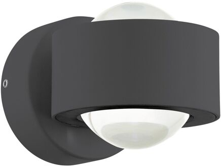 Eglo EGLO Ono 2 - Wandlamp - 2 Lichts - Antraciet - Helder