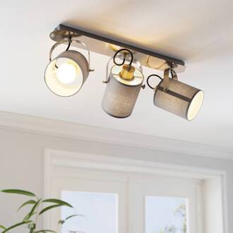 Eglo EGLO Villabate Spot - 3 lichts - E27 - Nikkel Mat Grijs