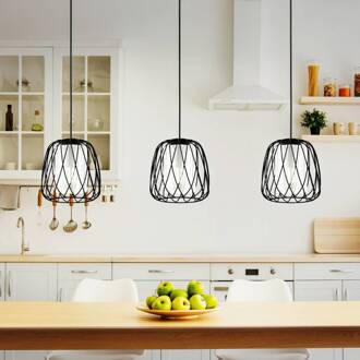Eglo Floresta Hanglamp - E27 - 89 cm - Zwart