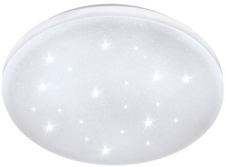 Eglo Frania-s - LED-plafonniere - Ø28 cm - 1-lichts - wit/kristaleffect