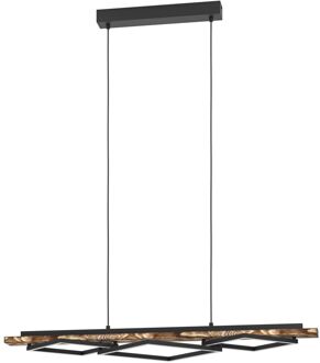 Eglo Hanglamp Boyal - Zwart - Hout - 42w