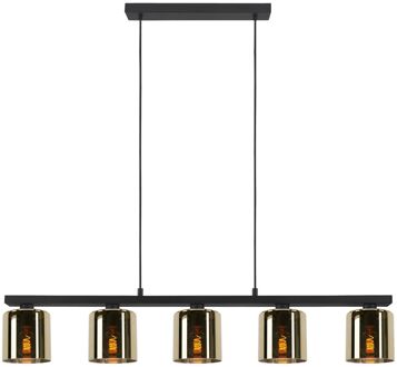 Eglo Hanglamp Cadley Zwart Goud 5xe27
