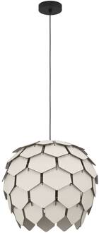 Eglo Hanglamp Mattanza met grijze kap sluiergrijs