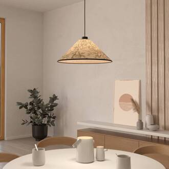 Eglo Hanglamp Oxpark, Ø 42 cm, groen/wit/zwart, stof groen, wit, zwart