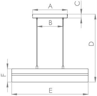 Eglo Hanglamp Tarrafo zwart, Natur hout, 4-lamps zwart, licht hout