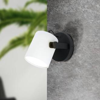 Eglo Hornwood 1 Wandlamp Wit, Zwart