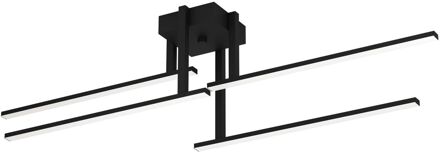 Eglo IPOLITTO Plafonnière - LED - Ø 99.5 cm - Zwart