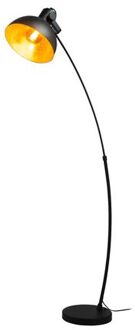 Eglo Jaafra Vloerlamp - E27 - 158 cm - Zwart, Goud Goud, Zwart
