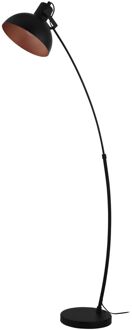 Eglo Jaafra Vloerlamp - E27 - 158 cm - Zwart/Koper Koper, Zwart