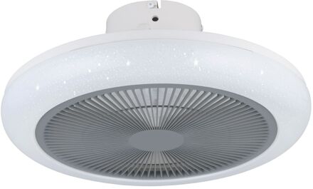 Eglo Kostrena Plafondlamp met ventilator - LED-CCT - Wit/Grijs