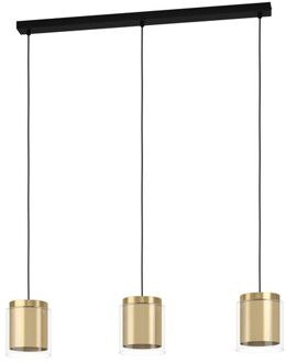 Eglo Lagunitas Hanglamp - E27 - 91 cm - Zwart/Geelkoper/Goud Goud, Koper, Zwart