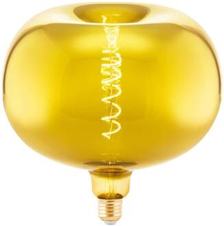 Eglo LED lamp E27 4W Big Size appelvorm filament goud
