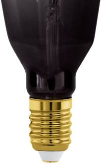 Eglo LED lamp E27 4W T100 1.800K Filament rokerig dimbaar rokerig grijs