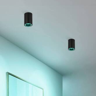 Eglo LED plafondlamp Carosso-Z, zwart, CCT, RGB