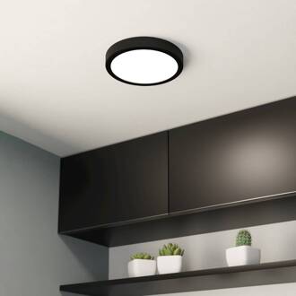 Eglo LED plafondlamp Fueva 5 IP44 3000K zwart Ø21cm zwart, wit