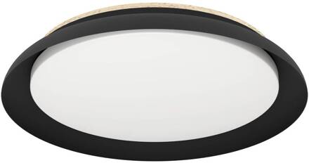 Eglo LED plafondlamp Penjamo Ø 46,5cm, zwart zwart, wit