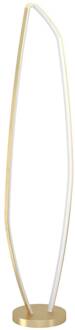 Eglo LED vloerlamp Vallerosa in messing messing, wit