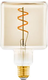 Eglo Ledfilamentlamp Cube - Amber - D9,5cm - Dimbaar - Warm Wit - E27 - 4w