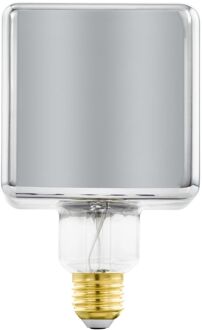 Eglo Ledfilamentlamp Cube - Smoke - D9,5cm - Dimbaar - Warm Wit - E27 - 4w