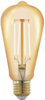 Eglo Ledfilamentlamp Edison 1 - Amber - D6,4cm - Warm Wit - E27 - 4w