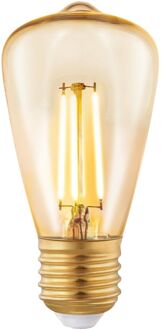 Eglo Ledfilamentlamp Edison - Amber - D4,8cm - Dimbaar - Warm Wit - E27 - 3,5w