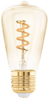 Eglo Ledfilamentlamp Edison - Amber - D4,8cm - Stepdim - Warm Wit - E27 - 4w