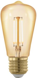 Eglo Ledfilamentlamp Edison - Amber - D4,8cm - Warm Wit - E27 - 4w