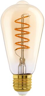 Eglo Ledfilamentlamp Edison - Amber - D6,4cm - Dimbaar - Warm Wit - E27 - 8w