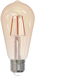 Eglo Ledfilamentlamp Edison - Amber - D6,4cm - Warm Wit - E27 - 4w - 3 Stuks